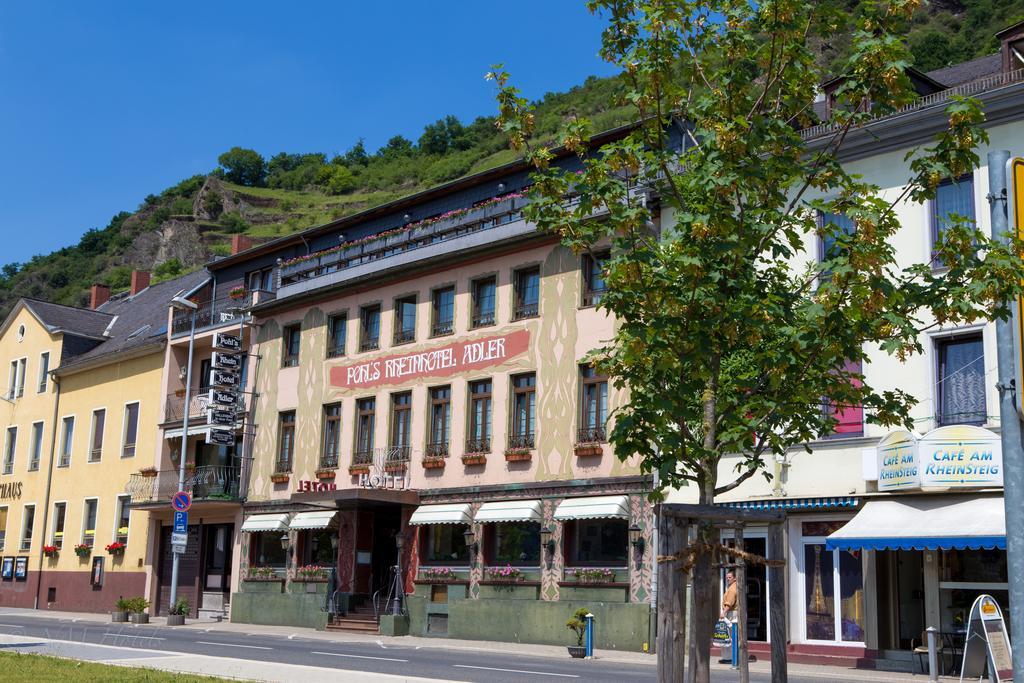 Pohl's Rheinhotel Adler Sankt Goarshausen Exterior foto