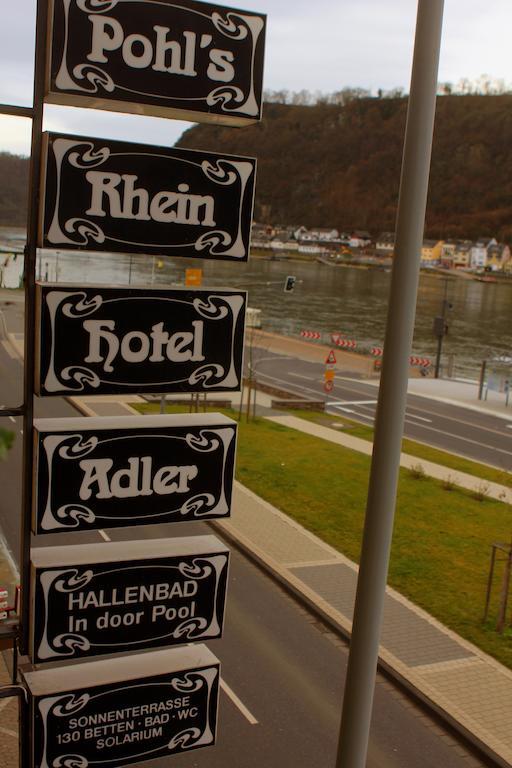 Pohl's Rheinhotel Adler Sankt Goarshausen Exterior foto